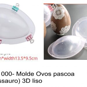 J 1000- Molde Ovos pascoa (dinossauro) 3D liso