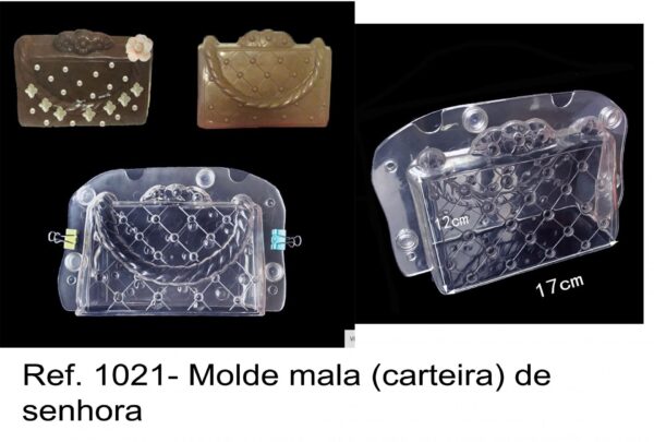 J 1021- Molde 3D mala (carteira) de senhora