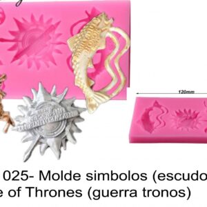 J 1025- Molde simbolos (escudos) Game of Thrones (guerra tronos)