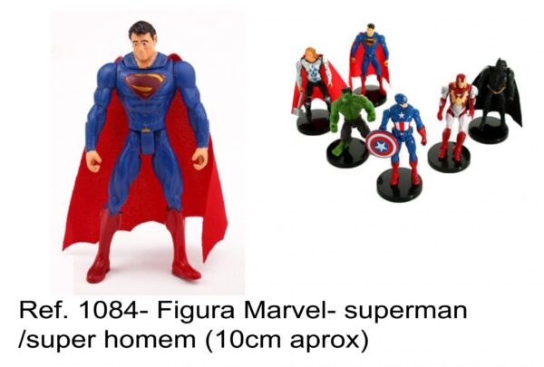 J 1084- Figura Marvel- superman /super homem avengers marvel (10cm aprox)