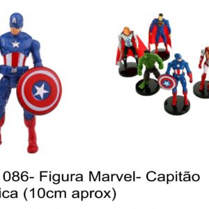 J 1086- Figura Marvel- Capitão América (10cm aprox) avengers