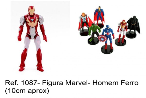 J 1087- Figura Marvel- Homem Ferro (10cm aprox) avengers