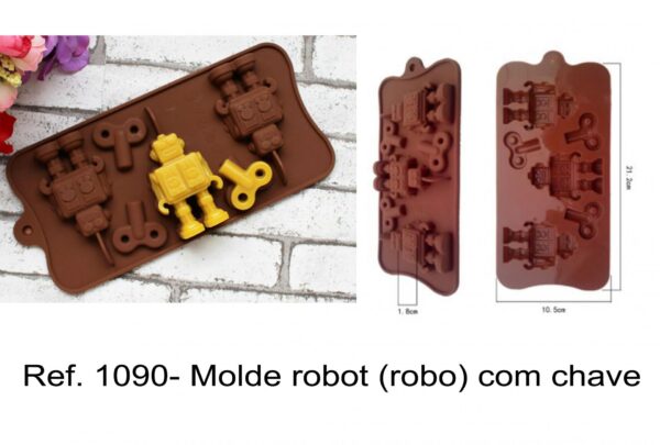 J 1090- Molde robot (robos) com chave