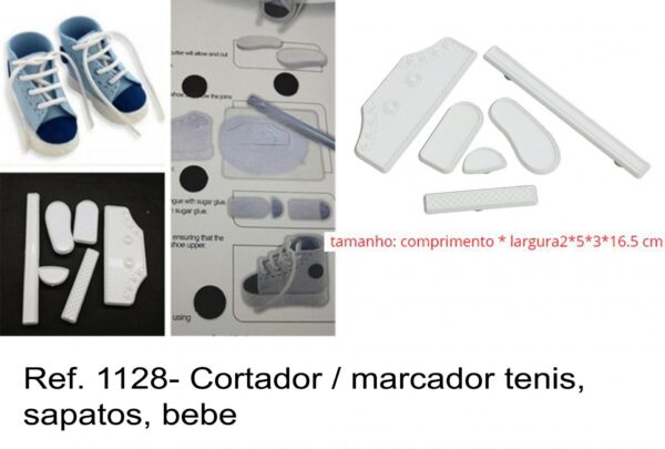 J 1128- Cortador / marcador tenis, sapatos, bebe