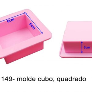 J 1149- molde básico cubo, quadrado