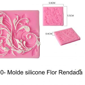 J 120-  Molde Flor Rendada/rendas floral/vintage lace