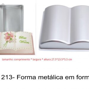 J 1213- Forma metálica em forma de livro