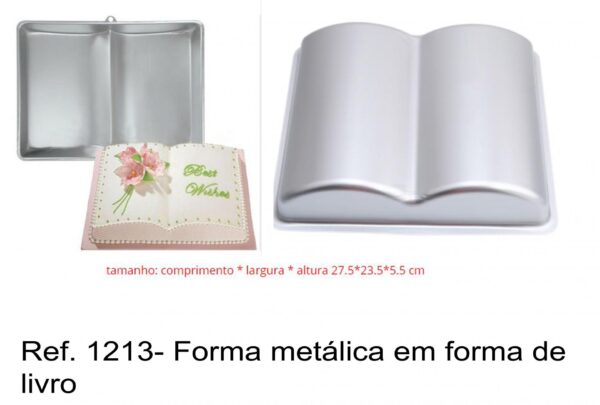 J 1213- Forma metálica em forma de livro