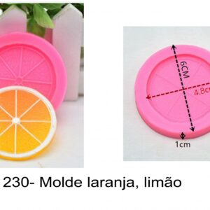 J 1230- Molde laranja, limão frutas