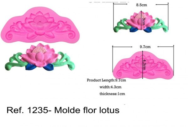 J 1235- Molde flor lotus