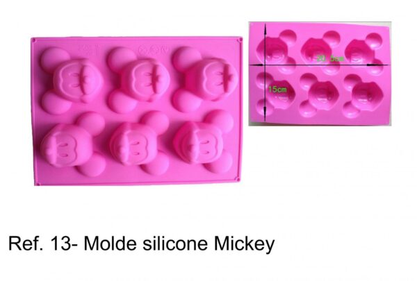 J 13 - molde 6  cabeças Mickeys/Disney