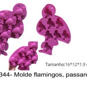 J 1344- Molde flamingos, passaros, aves