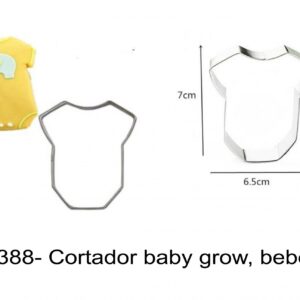 J 1388- Cortador baby grow, bebe roupa, babygrow