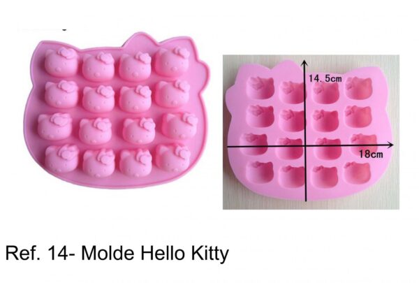 J 14 - molde 16 Hello Kitty gatos