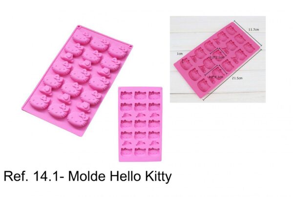 J 14.1 - molde 15 Hello Kitty gatos