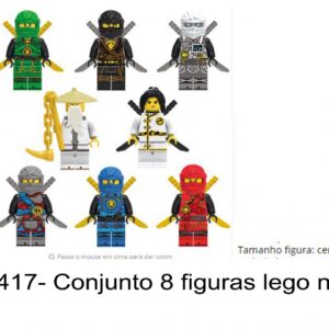 J 1417- Conjunto 8 figuras lego ninjaco ninja