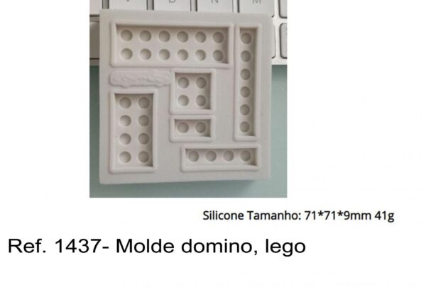 J 1437- Molde domino, lego peças