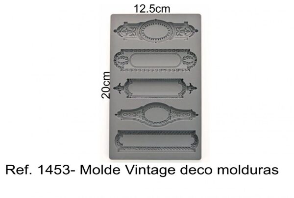 J 1453- Molde Vintage deco molduras placas