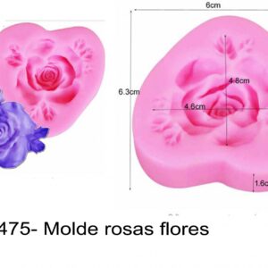 J 1475- Molde rosas flores