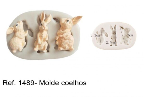 J 1489- Molde coelhos pedrito