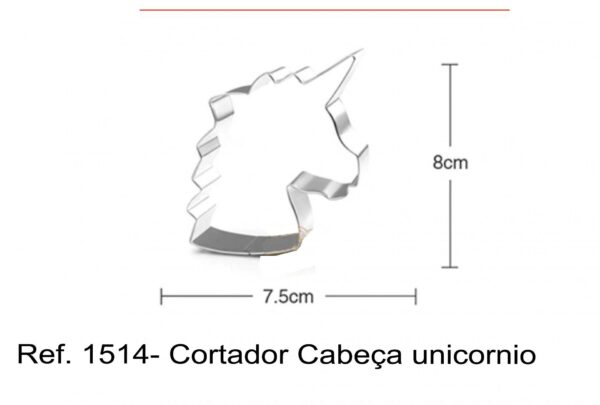 J 1514- Cortador Cabeça unicornio