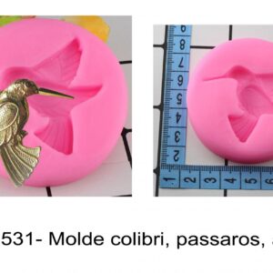 J 1531- Molde colibri, passaros, aves