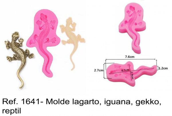 J 1641- Molde lagarto, iguana, gekko, reptil