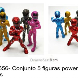 J 1656- Conjunto 5 figuras power rangers