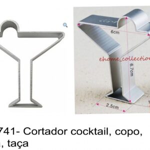 J 1741- Cortador cocktail, copo, bebida, taça