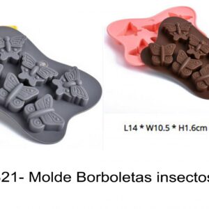J 1821- Molde Borboletas insectos