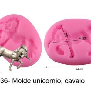 J 1836- Molde unicornio, cavalo