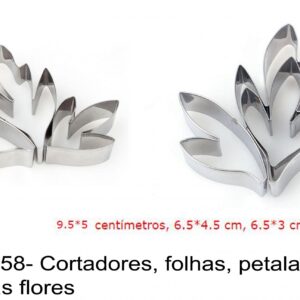 J 1858- Cortadores, folhas, petalas, peonias flores