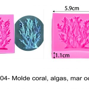 J 1904- Molde coral, algas, mar oceanos
