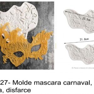 J 1927- Molde mascara carnaval, veneza, disfarce