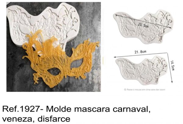 J 1927- Molde mascara carnaval, veneza, disfarce