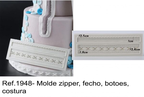 J 1948- Molde zipper, fecho, botoes, costura