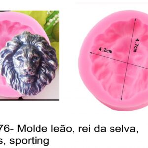 J 2076- Molde leão, rei da selva, animais, sporting