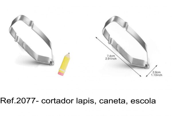 J 2077- cortador lapis, caneta, escola