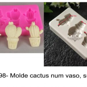 J 2098- Molde cactus num vaso, sunny day cato cacto