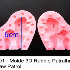 J 2101-  Molde 3D Rubble Patrulha Pata/Paw Patrol