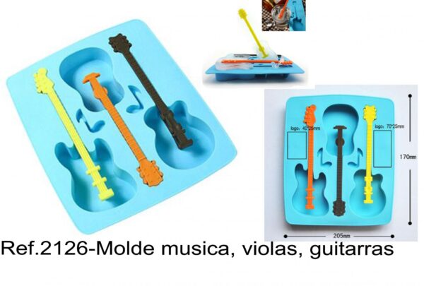 J 2126-Molde musica, violas, guitarras  instrumentos musicais