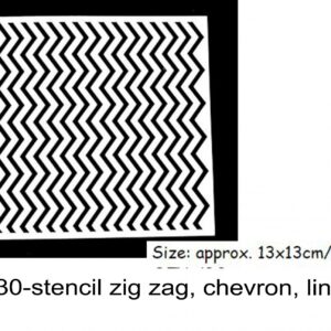 J 2130-stencil zig zag, chevron, linhas