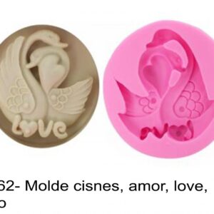 J 2162- Molde cisnes, amor, love, coração