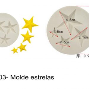 J 2203- Molde estrelas