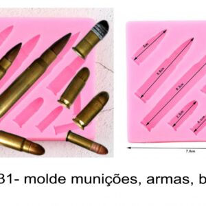 J 2231- molde munições, armas, balas