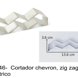 J 2246-  Cortador chevron, zig zag, geometrico