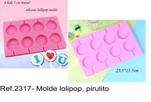 J 2317- Molde lolipops, pirulito picole popsicle