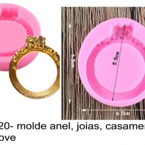 J 2320- molde anel, joias, casamento, amor, love