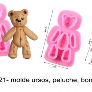 J 2321- molde ursos, peluche, boneco