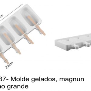 J 2337- Molde gelados, magnun tamanho grande lolipop popsicle picole